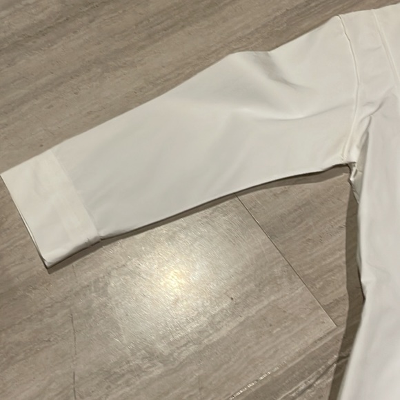 Narciso Rodriguez white V neck button up shirt - Picture 2 of 9